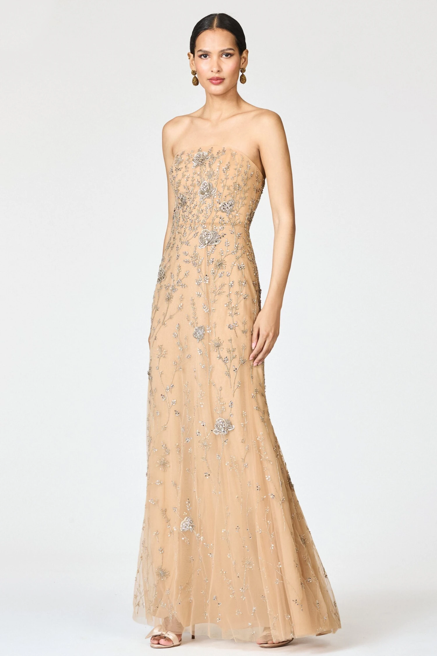 EMBELLISHED VIENNA GOWN - FAWN 2 EMBELLISHED VIENNA GOWN - FAWN - Image 2