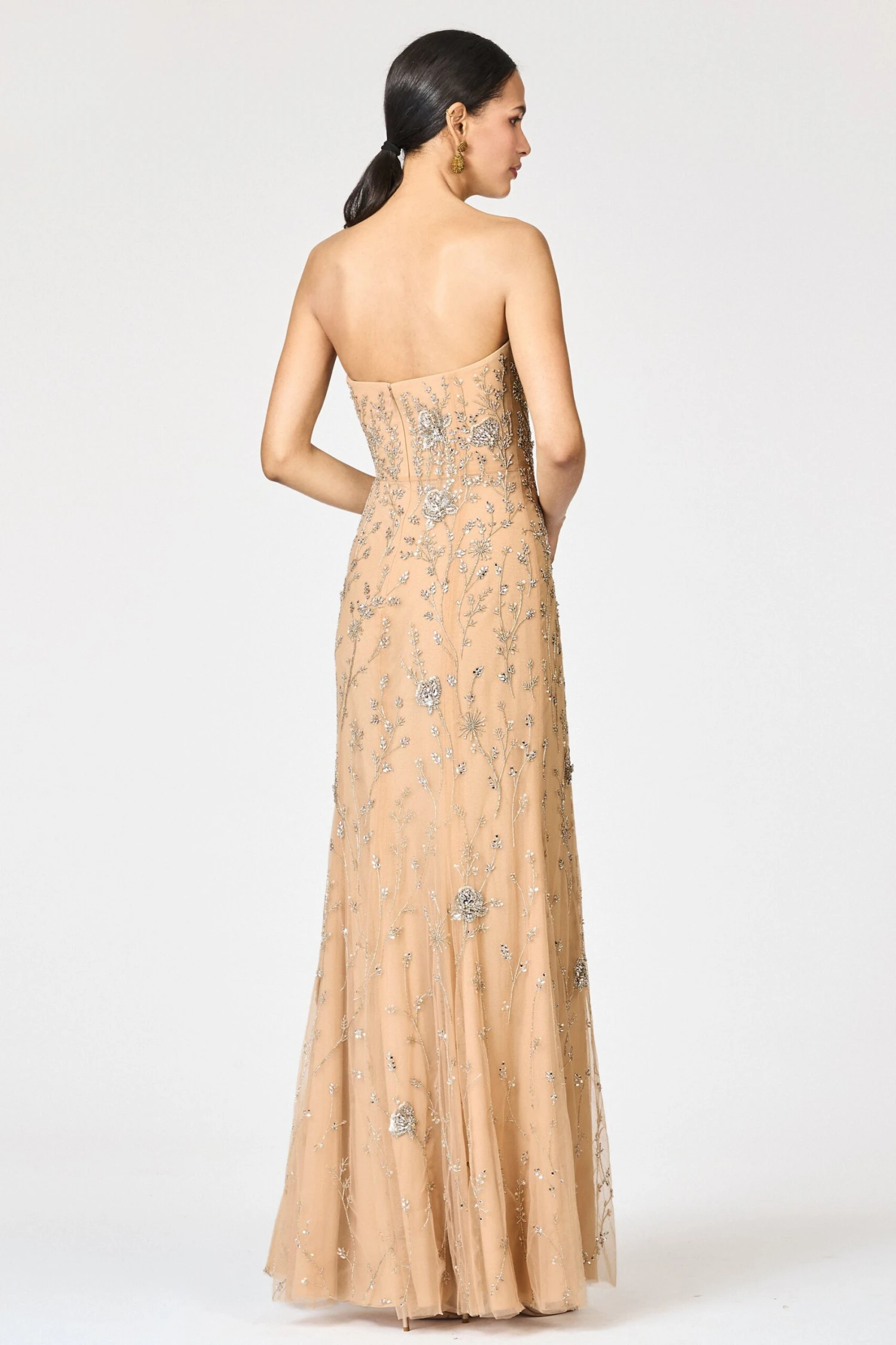 EMBELLISHED VIENNA GOWN - FAWN 6 EMBELLISHED VIENNA GOWN - FAWN - Image 6
