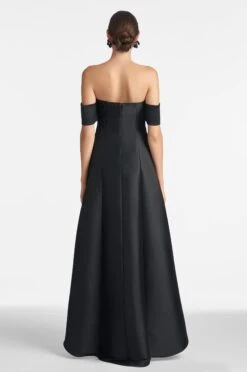 Agyness Gown - Black -SACHIN & BABI Clothes AGYNESS GOWN BLACK BACK
