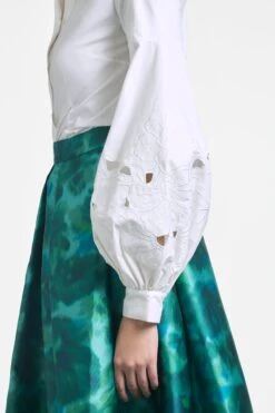 Astor Top - White -SACHIN & BABI Clothes ASTORTOP WHITE DETAIL