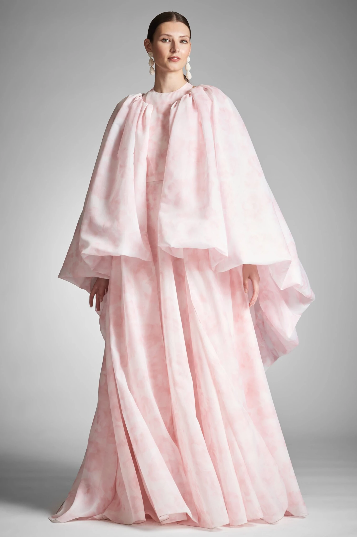 Aura Coat - Pale Pink Floral 2 Aura Coat - Pale Pink Floral - Image 2