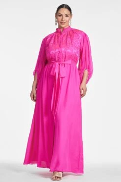 Beatrix Gown - Fuchsia 15 Beatrix Gown - Fuchsia -SACHIN & BABI Clothes BEATRIXGOWN FUCHSIA FRONT4