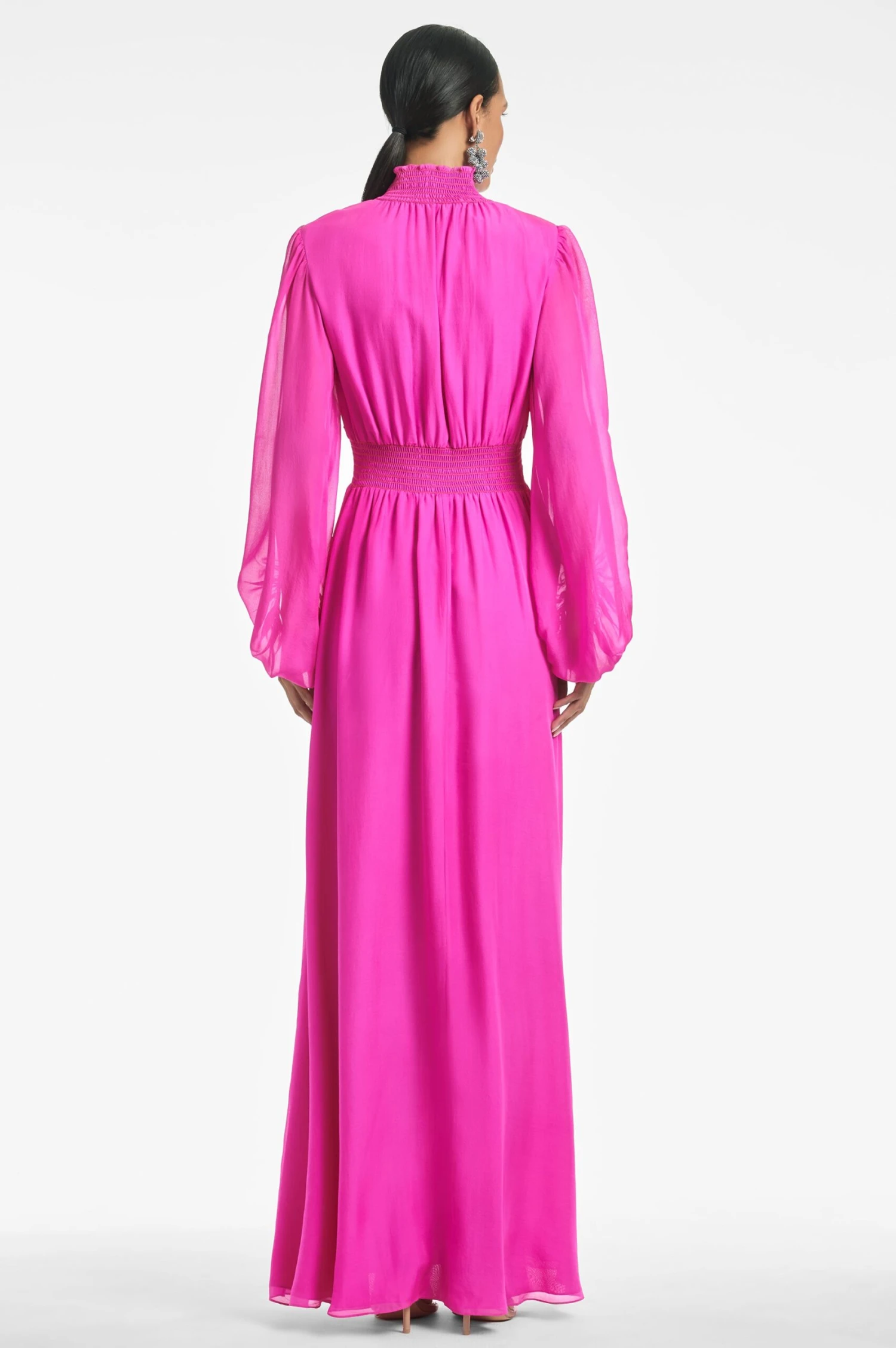Beatrix Gown - Fuchsia 4 Beatrix Gown - Fuchsia - Image 4
