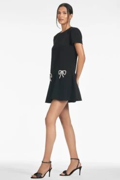 Bethany Dress - Black 6 Bethany Dress - Black -SACHIN & BABI Clothes BETHANYDRESS BLACK SIDE2
