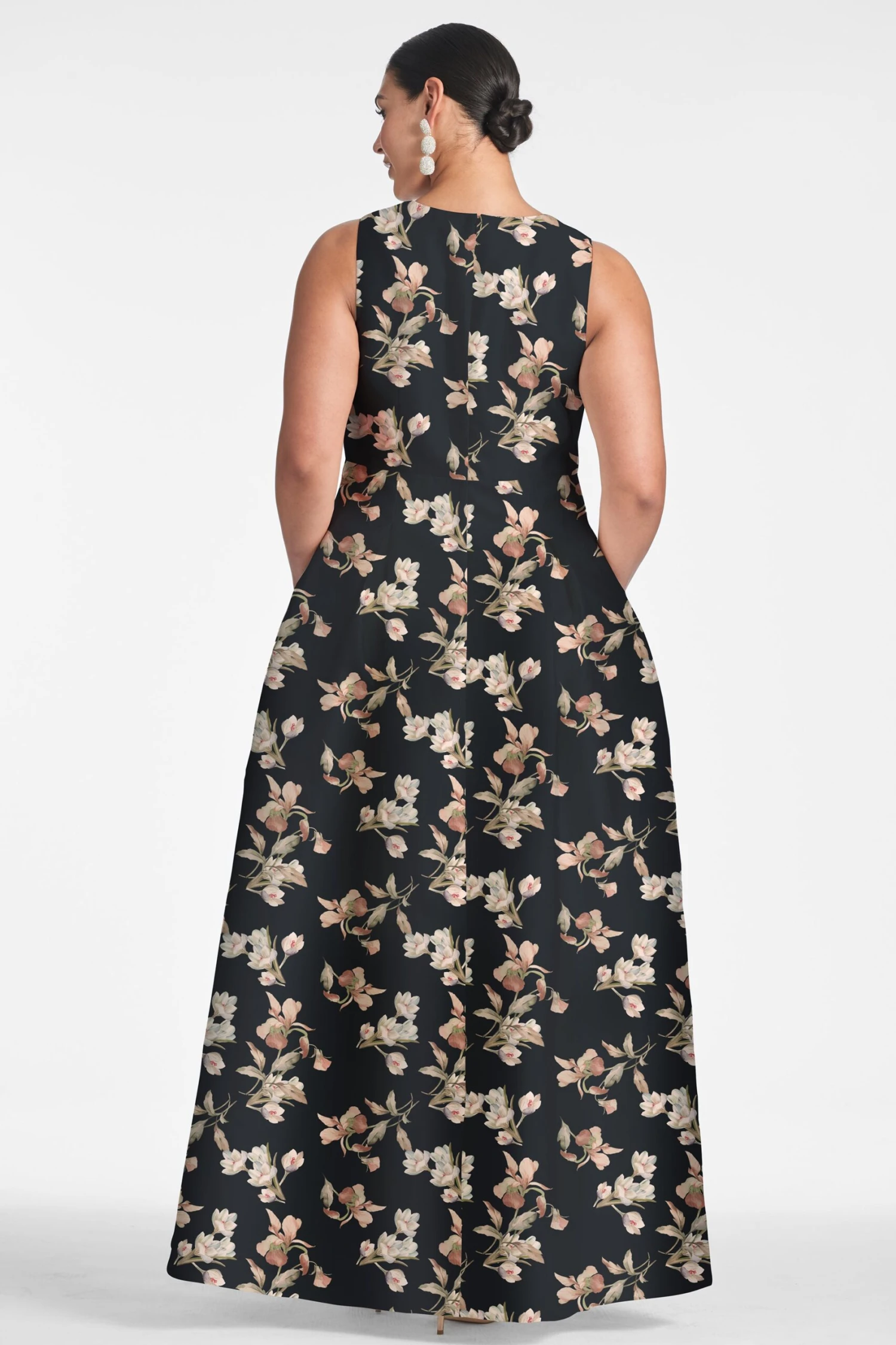 Brooke Gown - Black Venetia Petal 7 Brooke Gown - Black Venetia Petal - Image 7