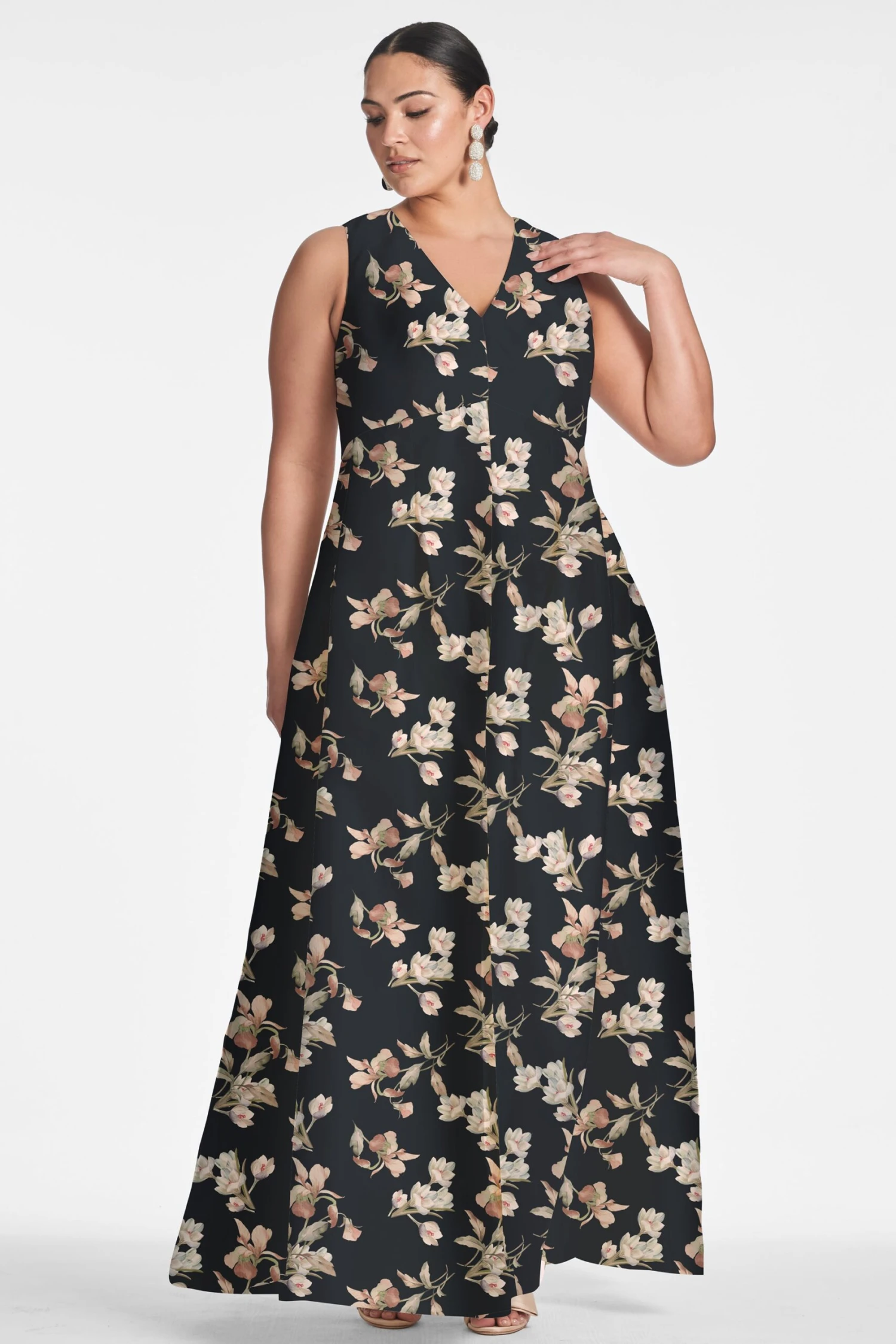 Brooke Gown - Black Venetia Petal 5 Brooke Gown - Black Venetia Petal - Image 5
