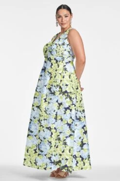 Brooke Gown - Garden Club 12 Brooke Gown - Garden Club -SACHIN & BABI Clothes BROOKEGOWN GARDENCLUB SIDE1