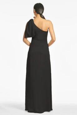 Chelsea Gown - Black -SACHIN & BABI Clothes ChelseaGown Black Back