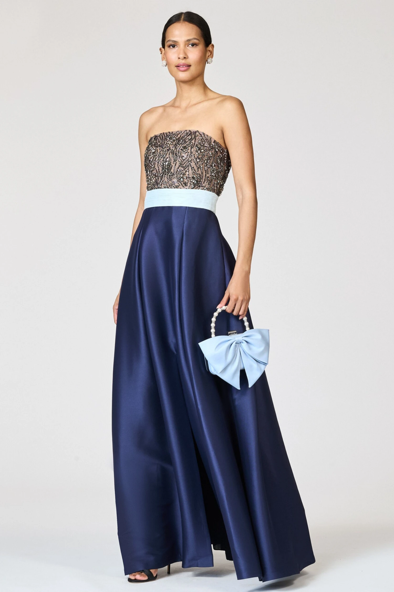 COLETTE GOWN - SILVER/NIGHT SKY 4 COLETTE GOWN - SILVER/NIGHT SKY - Image 4