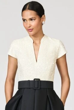 ARDEN GOWN - MOONLIGHT/BLACK -SACHIN & BABI Clothes F251G35 104 7