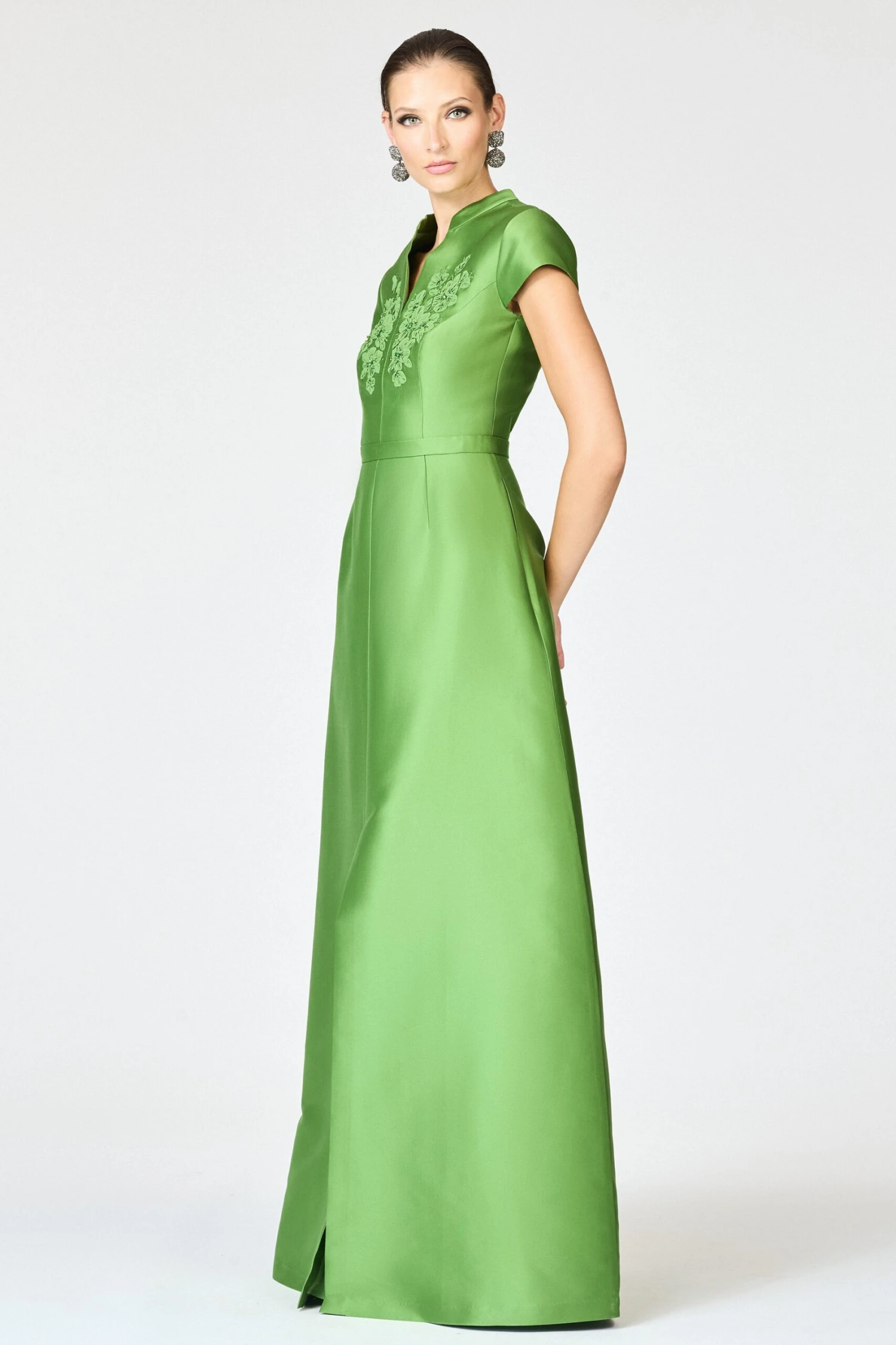 EMBELLISHED MARNI GOWN - TSAVORITE 2 EMBELLISHED MARNI GOWN - TSAVORITE - Image 2