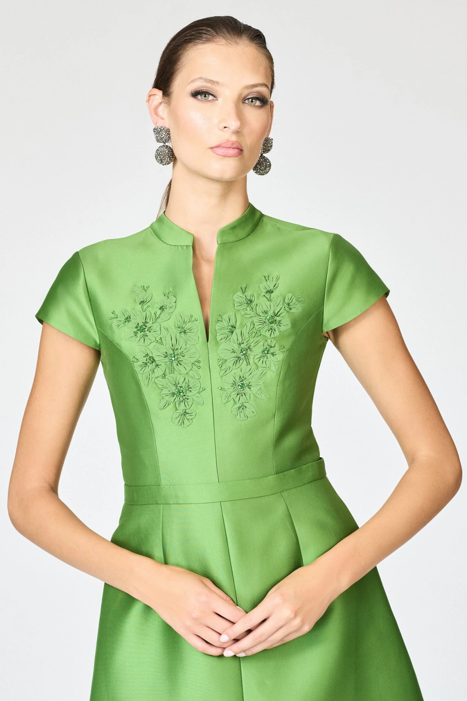 EMBELLISHED MARNI GOWN - TSAVORITE 4 EMBELLISHED MARNI GOWN - TSAVORITE - Image 4