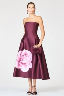 SHAY DRESS - BORDEAUX ESPERANCE -SACHIN & BABI Clothes F252D07 603