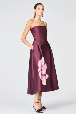 SHAY DRESS - BORDEAUX ESPERANCE -SACHIN & BABI Clothes F252J04 603 6