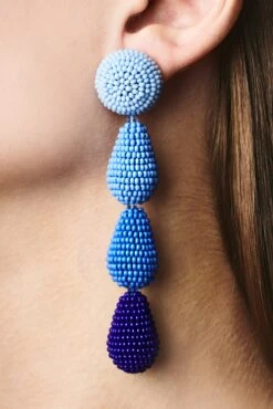 ELIZA EARRINGS - BLUE OMBRE