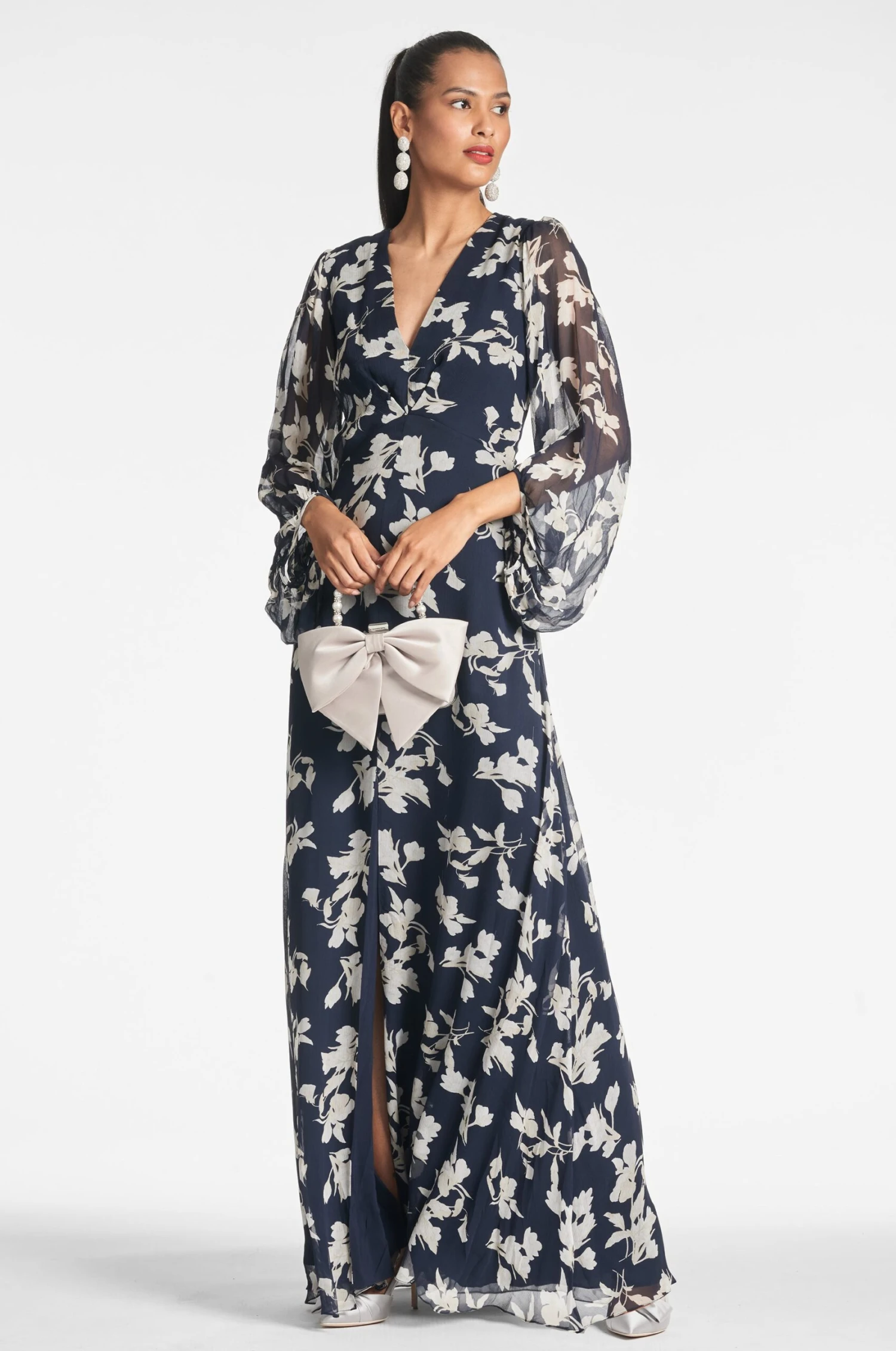 Jenny Gown - Navy Venetia Petal 2 Jenny Gown - Navy Venetia Petal - Image 2