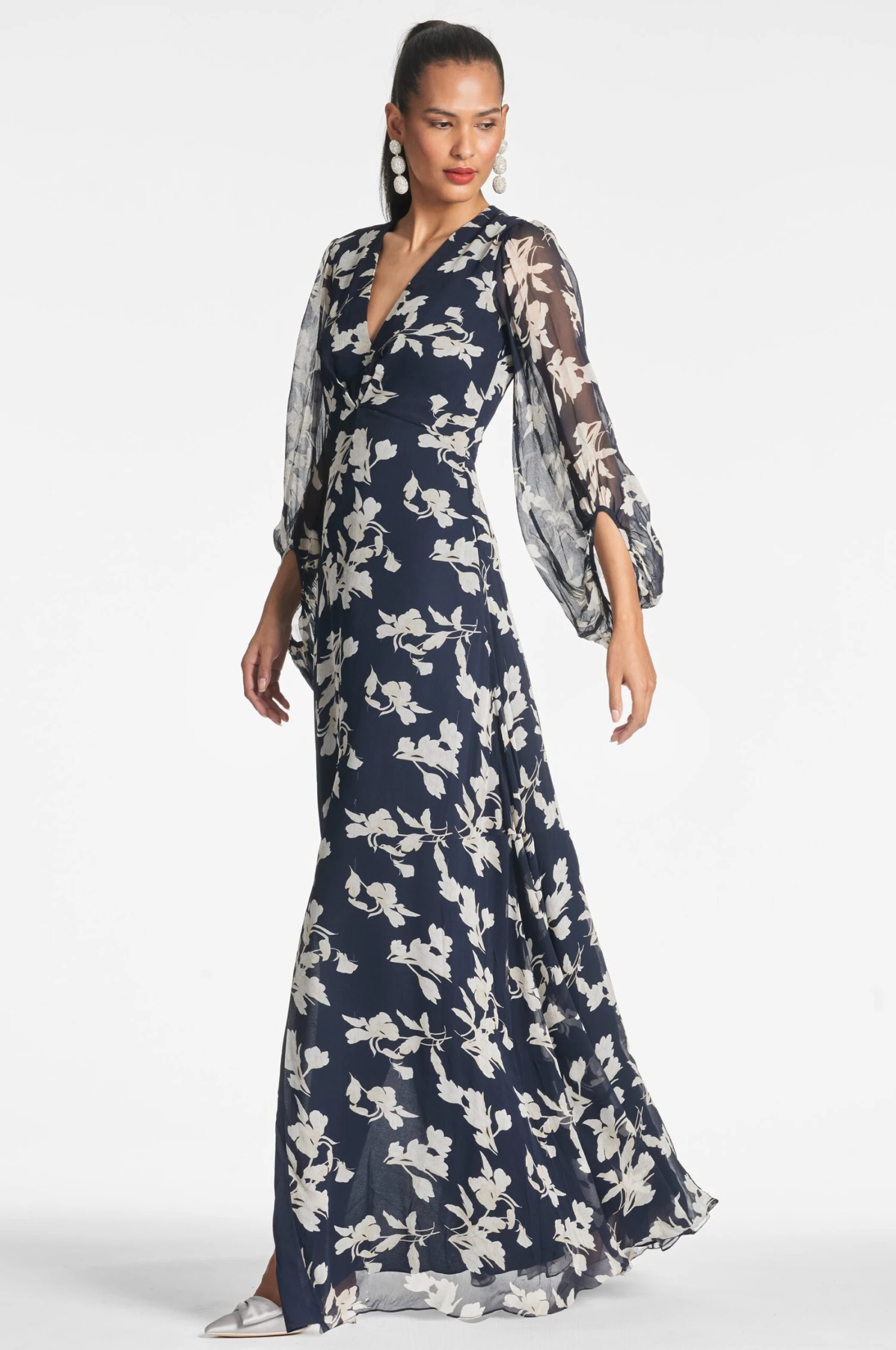 Jenny Gown - Navy Venetia Petal 3 Jenny Gown - Navy Venetia Petal - Image 3