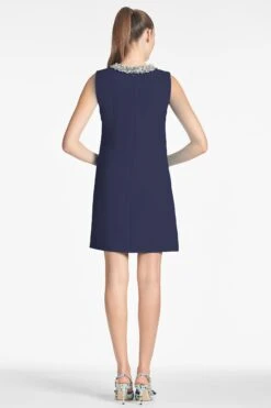 LIZ DRESS - DARK MIDNIGHT 9 LIZ DRESS - DARK MIDNIGHT -SACHIN & BABI Clothes LIZDRESS MIDNIGHT BACK