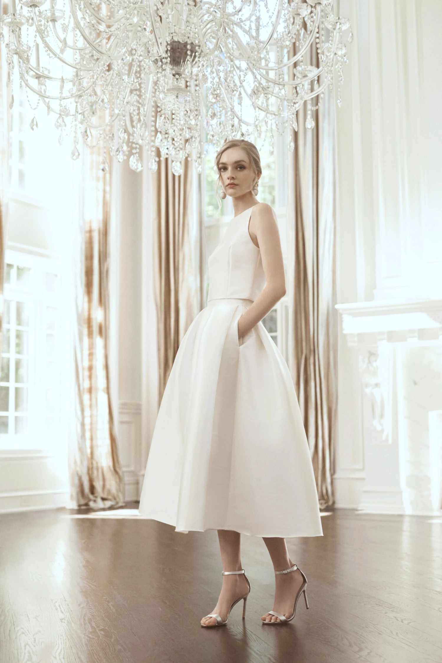 Leighton Skirt - Off White - Mikado 4 Leighton Skirt - Off White - Mikado - Image 4
