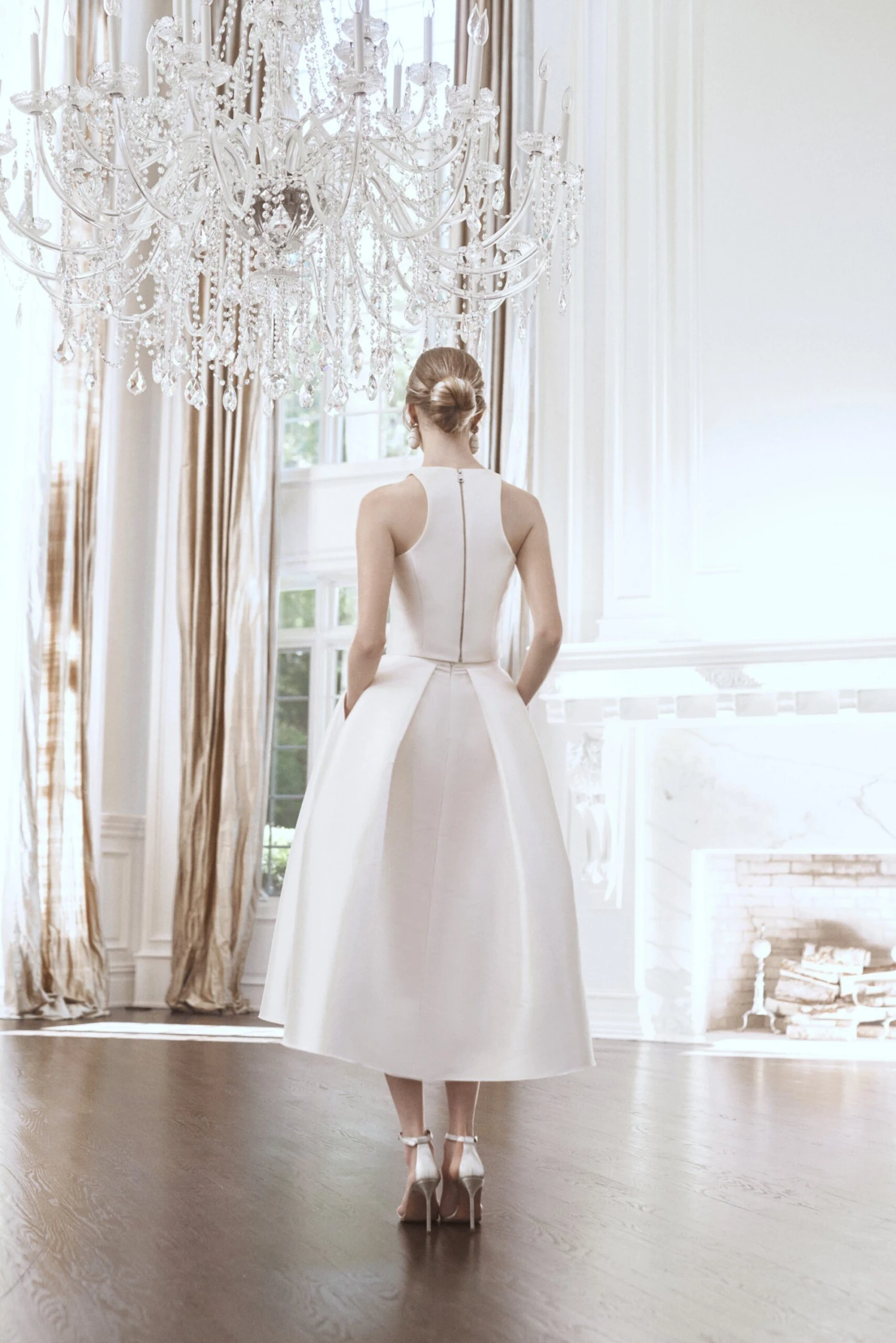 Leighton Skirt - Off White - Mikado 6 Leighton Skirt - Off White - Mikado - Image 6