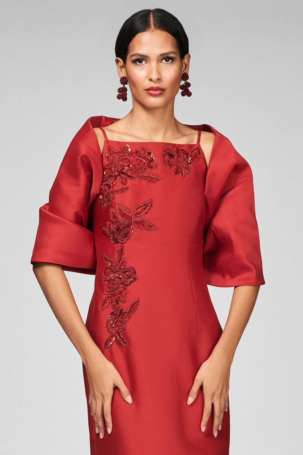 The Hug Shawl - Holly Red 1 The Hug Shawl - Holly Red