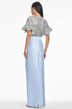 Marlene Gown - Silver/Glacial Blue -SACHIN & BABI Clothes R251G10 454 3