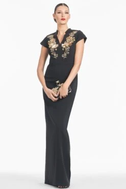 Hudson Gown - Black -SACHIN & BABI Clothes R251G12 001 2