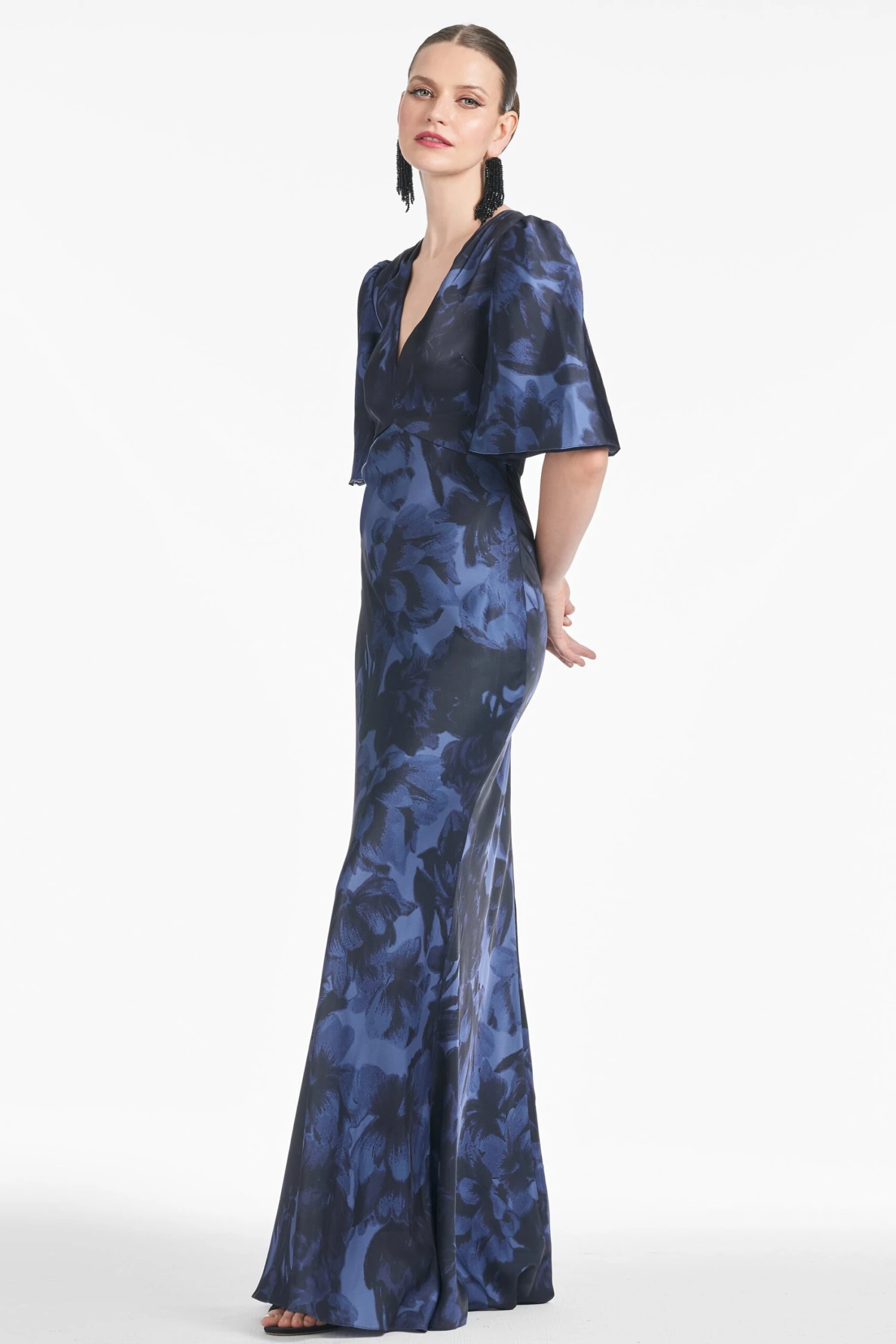 Mae Gown - Deep Ocean Bouquet 1 Mae Gown - Deep Ocean Bouquet