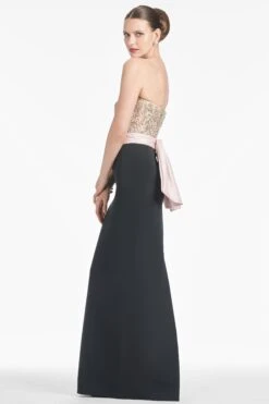 Marilyn Gown - Blush/Black 10 Marilyn Gown - Blush/Black -SACHIN & BABI Clothes R252G07 001 2