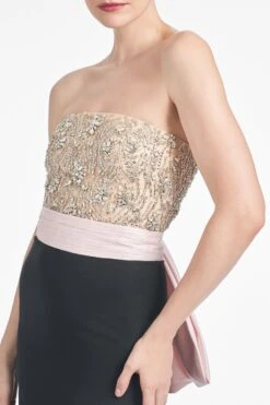 Marilyn Gown - Blush/Black 9 Marilyn Gown - Blush/Black -SACHIN & BABI Clothes R252G07 001 4
