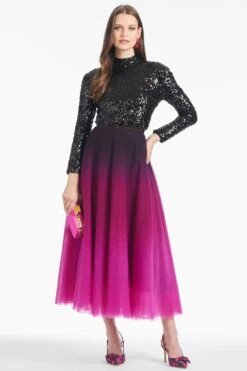 Maxine Skirt - Plum Ombre -SACHIN & BABI Clothes R252S02 504 5