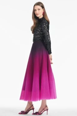 Maxine Skirt - Plum Ombre -SACHIN & BABI Clothes R252S02 504 8