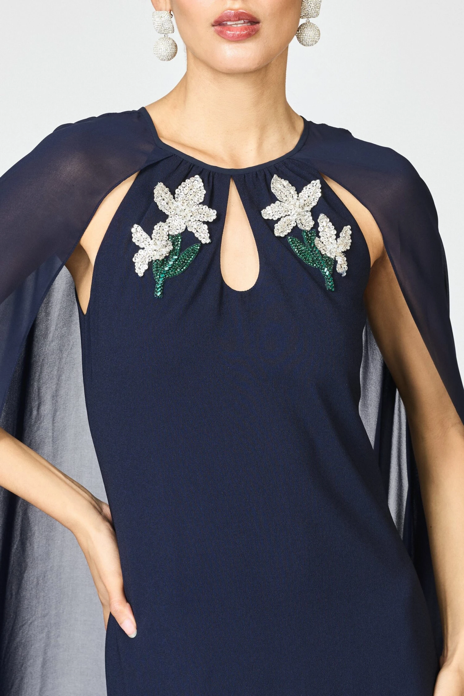 EMBELLISHED COLLEEN GOWN - MIDNIGHT 3 EMBELLISHED COLLEEN GOWN - MIDNIGHT - Image 3