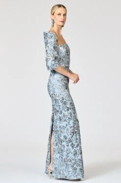 METALLIC CLOQUE HUG SHAWL - PEWTER GARDENS -SACHIN & BABI Clothes R261J05 040 2 bb230f7b 167d 495d b5b6 506b85fff292