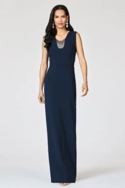 EMBELLISHED NATALIE GOWN - MIDNIGHT -SACHIN & BABI Clothes R262G27 410 2