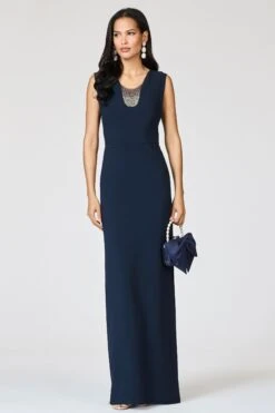 EMBELLISHED NATALIE GOWN - MIDNIGHT -SACHIN & BABI Clothes R262G27 410