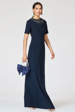 EMBELLISHED FRANCA GOWN - MIDNIGHT -SACHIN & BABI Clothes R262G28 410 2