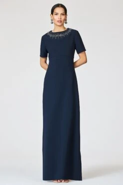 EMBELLISHED FRANCA GOWN - MIDNIGHT -SACHIN & BABI Clothes R262G28 410 6 1