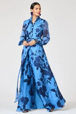 EMBROIDERED CASSANDRA GOWN - CELESTIAL BLOOMS 13 EMBROIDERED CASSANDRA GOWN - CELESTIAL BLOOMS -SACHIN & BABI Clothes R262G32 465 3