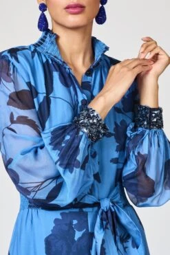 EMBROIDERED CASSANDRA GOWN - CELESTIAL BLOOMS 9 EMBROIDERED CASSANDRA GOWN - CELESTIAL BLOOMS -SACHIN & BABI Clothes R262G32 465 8