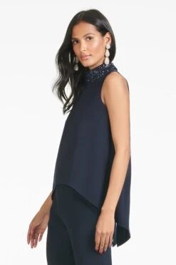 Keaton Top - Midnight -SACHIN & BABI Clothes S21T04 401 KEATONTOP MIDNIGHT SIDE 1 CROP