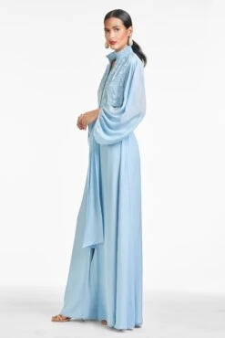 Beatrix Gown - Chambray Blue -SACHIN & BABI Clothes S221G13F 455 BEATRIXGOWN CHAMBRAYBLUE SIDE e013272c 99e9 43ca 8209 fda1e3105764