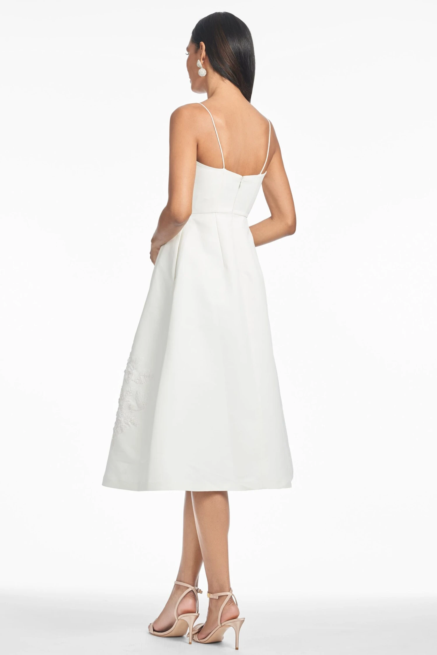 EMBELLISHED AUDRA DRESS - IVORY 3 EMBELLISHED AUDRA DRESS - IVORY - Image 3