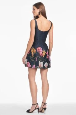 CAROLINE DRESS - DARK MIDNIGHT GARDEN -SACHIN & BABI Clothes S251D05 413 4