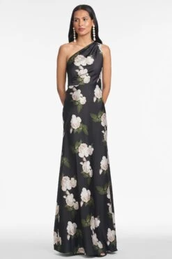 DELPHINE GOWN - OBSIDIAN BLOOMS