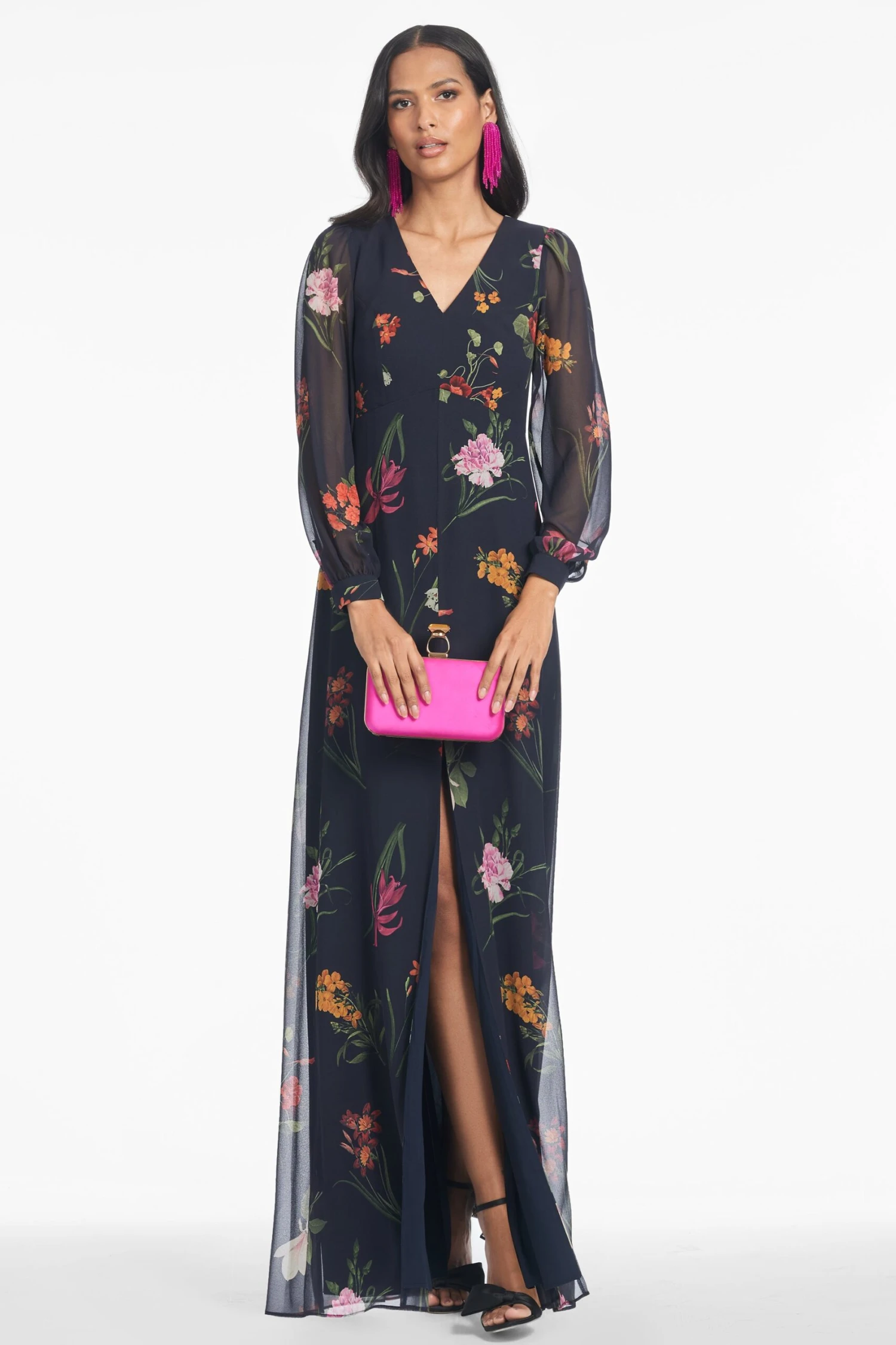 PENNY MAXI DRESS - DARK MIDNIGHT BOUQUET 2 PENNY MAXI DRESS - DARK MIDNIGHT BOUQUET - Image 2