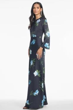 EMBELLISHED ALEX GOWN - NIGHT SKY BLUE OCULATA -SACHIN & BABI Clothes S251G11 416 3
