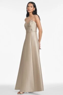 BETSY GOWN - PEWTER -SACHIN & BABI Clothes S251G17 250 4