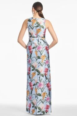 ADELLYN GOWN - GLACIAL BLUE BLOSSOMS -SACHIN & BABI Clothes S252G33 456 4