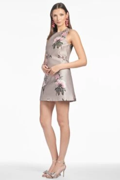 UMA DRESS - PEWTER ENGLISH ROSE -SACHIN & BABI Clothes S253D23 251 3